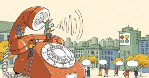 Editorial illustration for: Google Just Turned Search Into a Phone Call — Search Live Might Kill Siri and Alexa