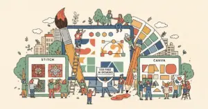 Editorial illustration for: Google Is Giving Away 550 Free AI Design Generations Per Month — Here's How Stitch Compares to Ca