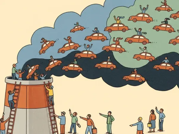 Editorial illustration for: xAI Burned 72,000 Tons of CO2 Training Grok 4 — 15,000 Cars' Worth