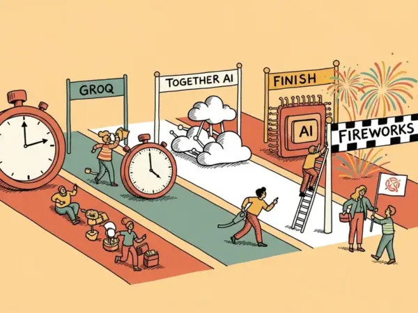 Editorial illustration for: Groq vs Together AI vs Fireworks AI 2026: The AI Inference API Speed Test