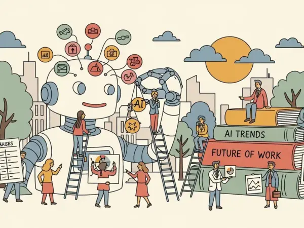 Editorial illustration for: Half of UK Executives Expect AI to Cut Net Jobs Over Next Decade