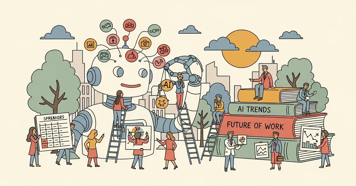 Editorial illustration for: Half of UK Executives Expect AI to Cut Net Jobs Over Next Decade