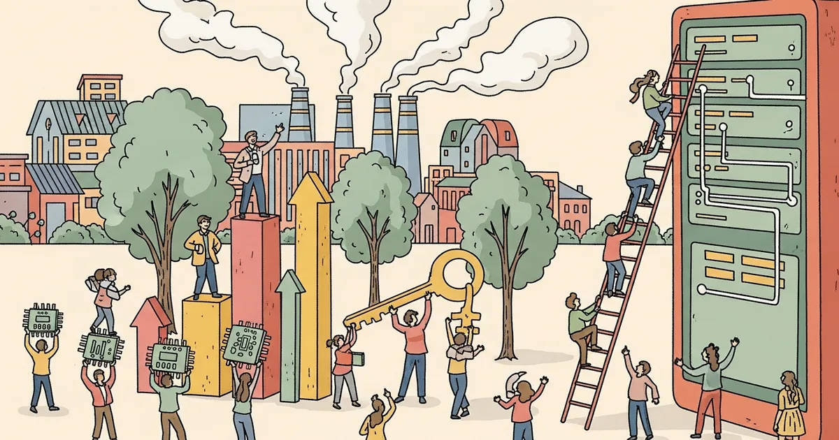 Editorial illustration for: Hon Hai Sales Rise 29.7% in Q1 2026, Meeting Estimates on Solid AI Hardware Demand