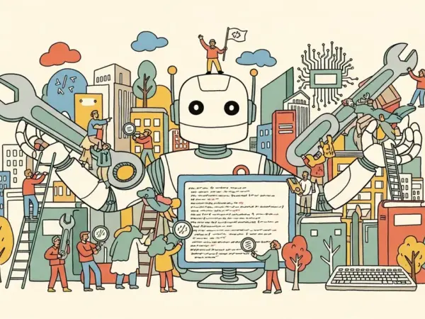 Editorial illustration for: How AI has suddenly become much more useful to open-source developers