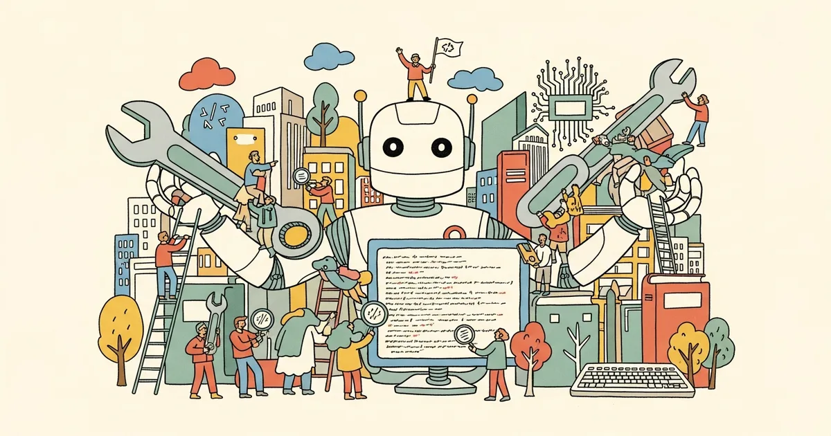 Editorial illustration for: How AI has suddenly become much more useful to open-source developers