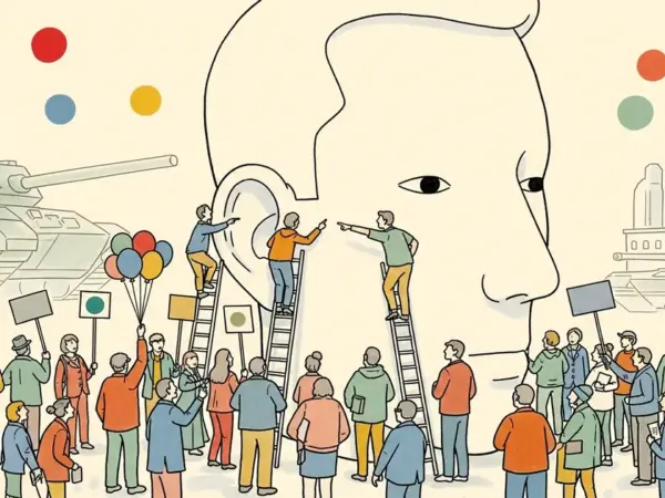 Editorial illustration for: Hundreds of Google AI Researchers Urge Pichai to Refuse Classified Military AI Work