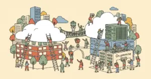 Editorial illustration for: The 'All Cloud' AI Strategy Is Dead — 75% of Companies Are Going Hybrid by 2028 [Forecast]