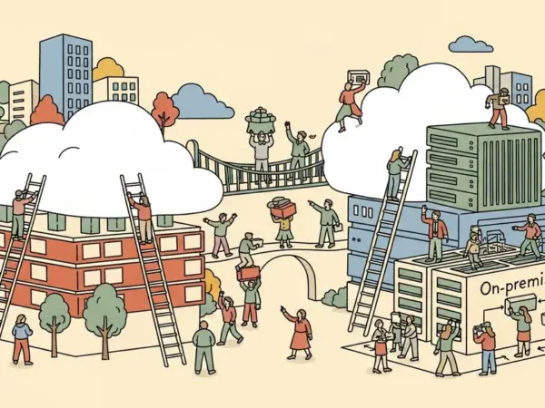 Editorial illustration for: The 'All Cloud' AI Strategy Is Dead — 75% of Companies Are Going Hybrid by 2028 [Forecast]