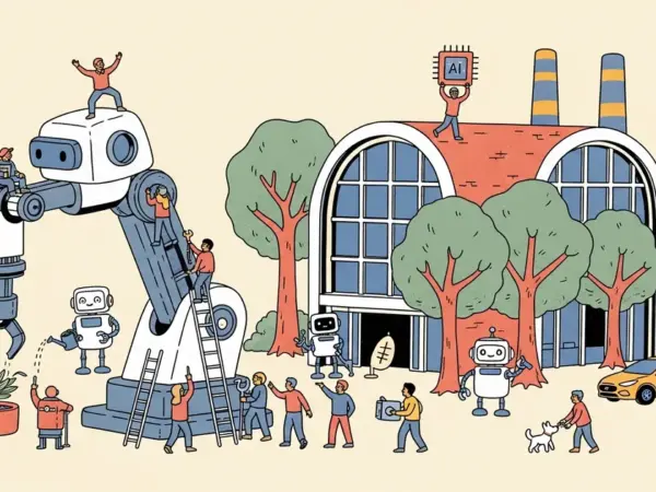Editorial illustration for: The Company That Makes Your Car Is Now Building AI Robots — Hyundai's Physical AI Bet