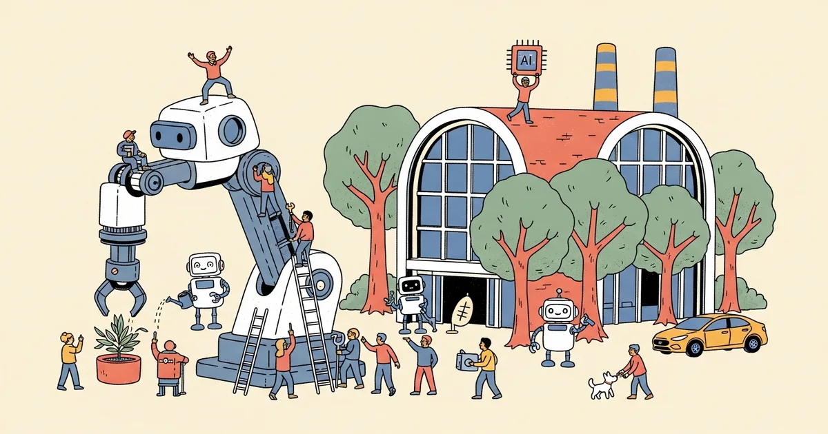 Editorial illustration for: The Company That Makes Your Car Is Now Building AI Robots — Hyundai's Physical AI Bet