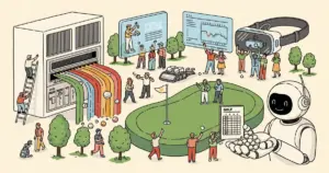 Editorial illustration for: IBM and Masters Deploy AI Fan Experience Tools at Augusta National