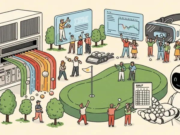 Editorial illustration for: IBM and Masters Deploy AI Fan Experience Tools at Augusta National