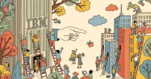 Editorial illustration for: IBM Just Tripled Entry-Level Hiring While Every Other Tech Company Cut Jobs