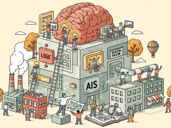 Editorial illustration for: Intuit Built an AI Operating System for Its Entire Company — Here's Why Every Business Needs One