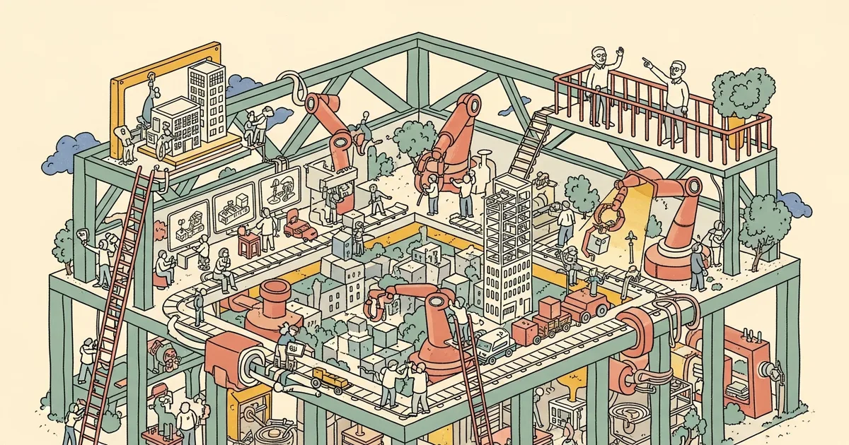 Editorial illustration for: Jeff Bezos Nears $10 Billion Funding for Physical-World AI Lab, FT Reports