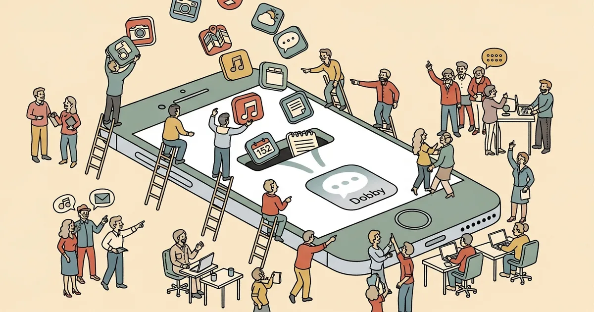 Editorial illustration for: The AI That Replaced 7 Apps on Andrej Karpathy’s Phone — Dobby Does Everything From One Chat