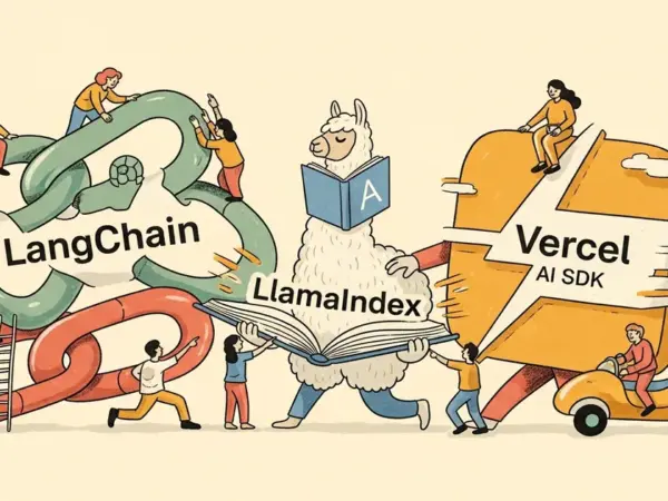 Editorial illustration for: LangChain vs LlamaIndex vs Vercel AI SDK 2026: Which Framework Wins