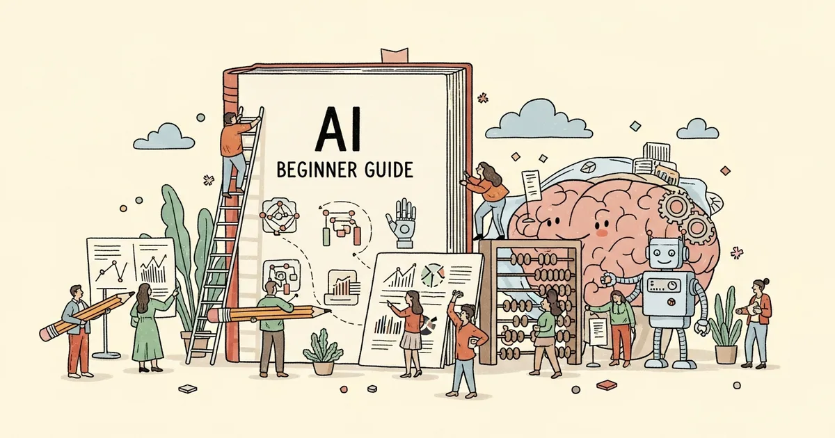 Editorial illustration for: The Only AI Beginner Guide That's Honest About What You Need to Learn in 2026