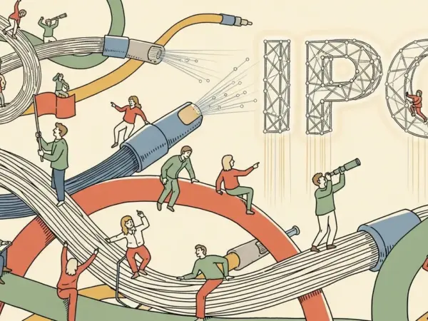 Editorial illustration for: Lightelligence IPO Surges 400%, Valuing Optical Interconnect Startup at $10 Billion