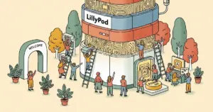 Editorial illustration for: Eli Lilly Inaugurates LillyPod, Pharma's Most Powerful AI Supercomputer