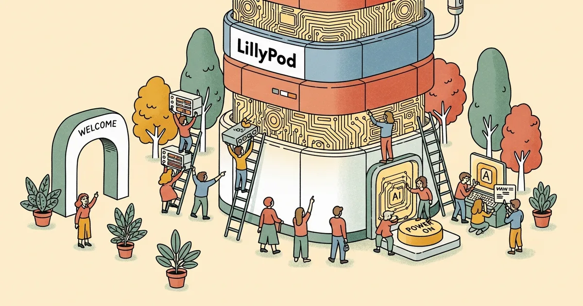 Editorial illustration for: Eli Lilly Inaugurates LillyPod, Pharma's Most Powerful AI Supercomputer