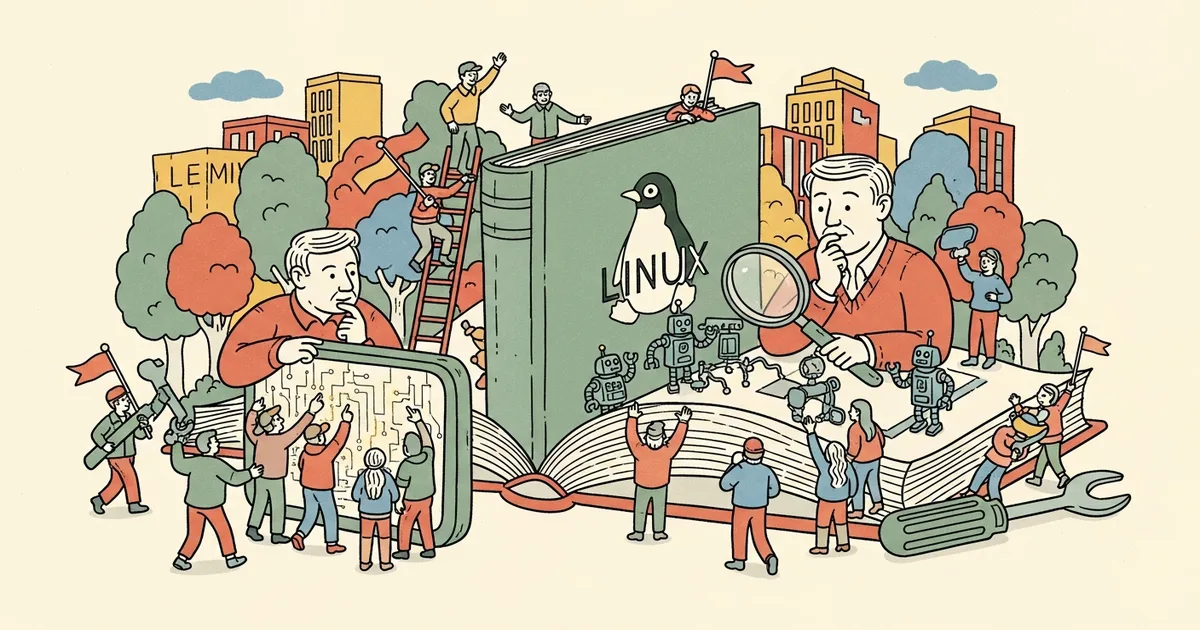 Editorial illustration for: Linux 7.0 Released as Torvalds Weighs AI Bug-Finding Tools