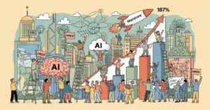 Editorial illustration for: Manycore's Hong Kong IPO Soars 187% After Pivot to AI Training Data