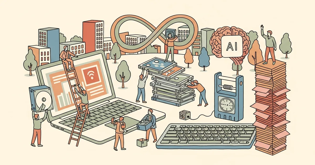Editorial illustration for: Meta Is Secretly Recording Employee Keystrokes and Screenshots to Train AI — Then Firing 8,000 of