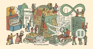 Editorial illustration for: Meta Pauses Work With Data Vendor Mercor After Breach Exposes AI Training Secrets