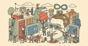 Editorial illustration for: Meta Reportedly Developing AI Clone of Zuckerberg for Employee Use