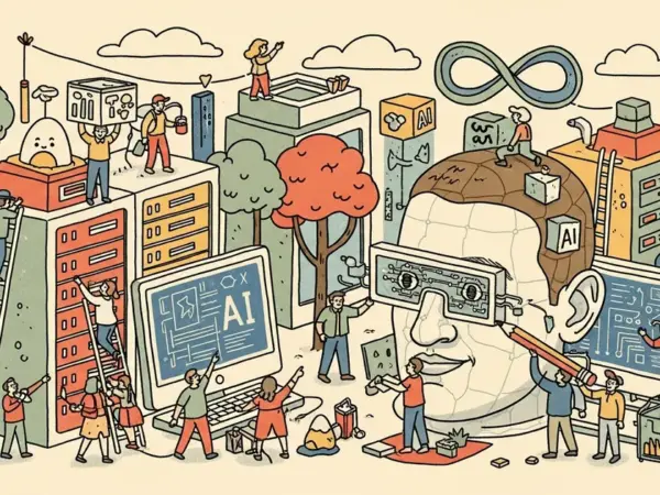 Editorial illustration for: Meta Reportedly Developing AI Clone of Zuckerberg for Employee Use