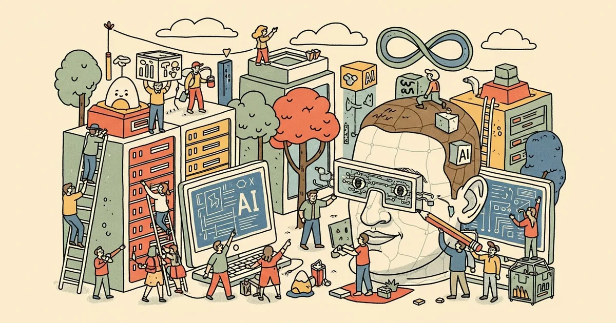 Editorial illustration for: Meta Reportedly Developing AI Clone of Zuckerberg for Employee Use