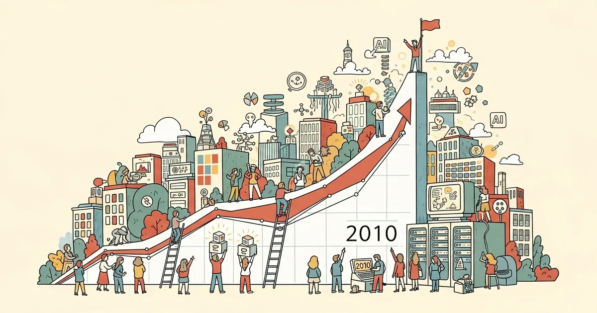 Editorial illustration for: Microsoft AI CEO Suleyman: AI Compute Grew 1 Trillion-Fold Since 2010