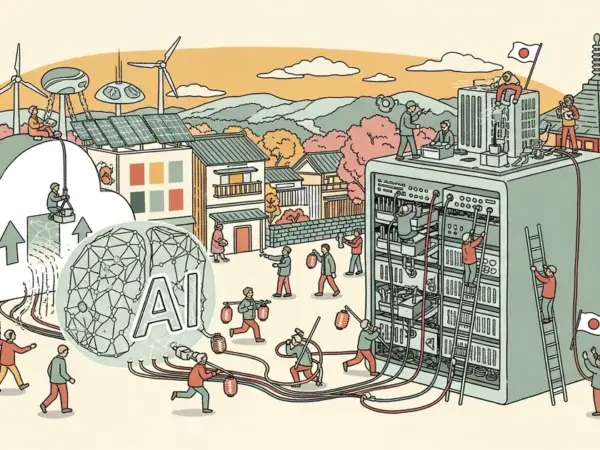 Editorial illustration for: Microsoft Commits $10 Billion to Japan's AI Infrastructure Through 2029