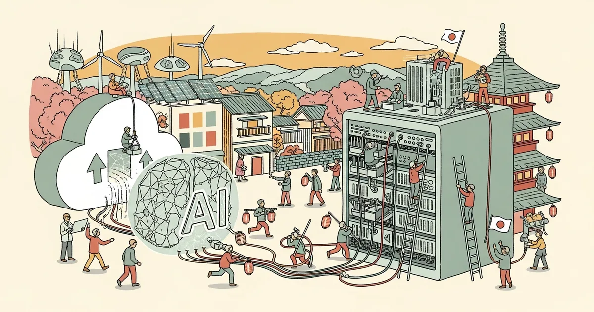 Editorial illustration for: Microsoft Commits $10 Billion to Japan's AI Infrastructure Through 2029