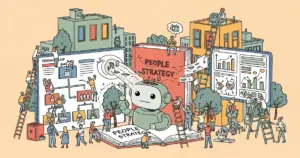 Editorial illustration for: Microsoft Just Restructured HR for All 220,000 Employees — The AI-First People Strategy Explained