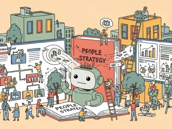 Editorial illustration for: Microsoft Just Restructured HR for All 220,000 Employees — The AI-First People Strategy Explained