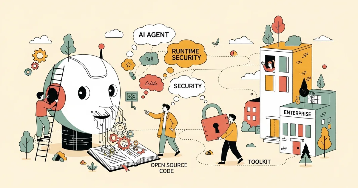 Editorial illustration for: Microsoft Open-Sources Runtime Security Toolkit for Enterprise AI Agents