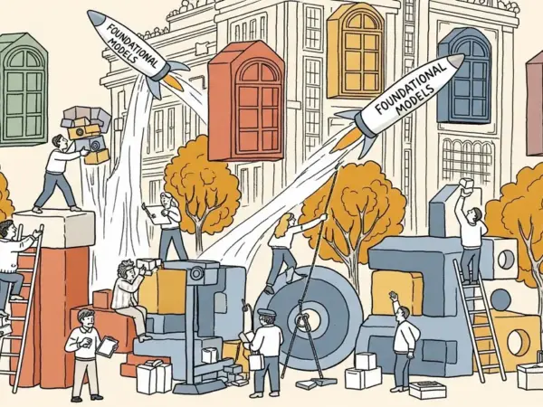 Editorial illustration for: Microsoft's MAI Division Ships Foundational Models Six Months After Formation