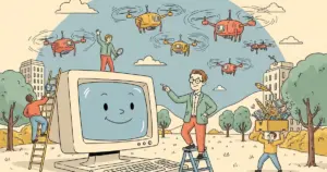 Editorial illustration for: The Legendary Hacker Who Fought Malware for 30 Years Just Pivoted to Fighting AI Drones — Mikko H