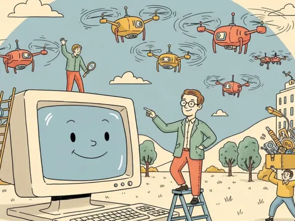 Editorial illustration for: The Legendary Hacker Who Fought Malware for 30 Years Just Pivoted to Fighting AI Drones — Mikko H