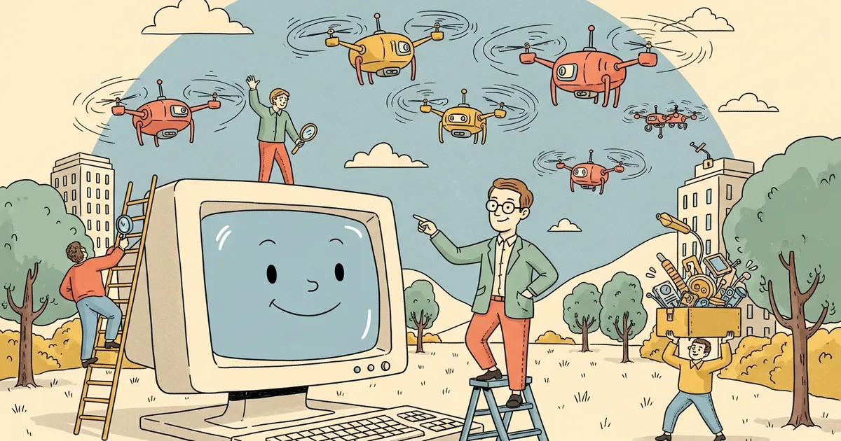 Editorial illustration for: The Legendary Hacker Who Fought Malware for 30 Years Just Pivoted to Fighting AI Drones — Mikko H