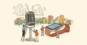 Editorial illustration for: Mistral's Voice AI Fits on a Smartwatch and Sounds Better Than ElevenLabs