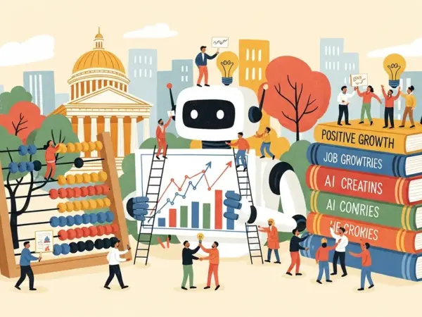Editorial illustration for: MIT's AI Jobs Study 2026 Debunks the Apocalypse Narrative [Data]