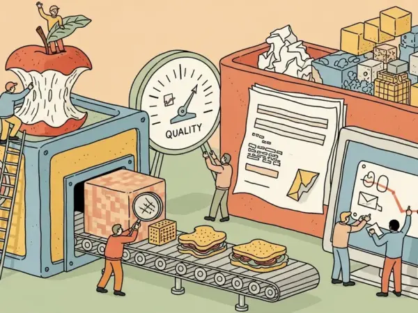 Editorial illustration for: AI Is Eating Its Own Garbage — And the Quality Collapse Is Already Measurable