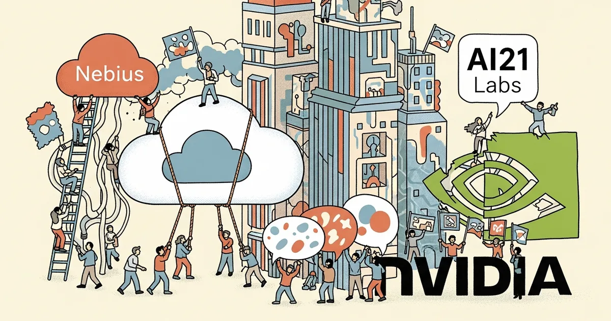 Editorial illustration for: Nebius in Acquisition Talks With AI21 Labs After Nvidia Deal Reportedly Falls Through