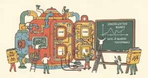 Editorial illustration for: New Theory Establishes Generalization Bounds for Mixture-of-Experts Transformers