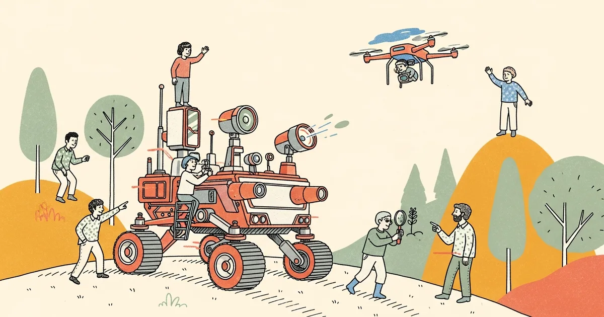 Editorial illustration for: Nomad: Autonomous Exploration and Discovery