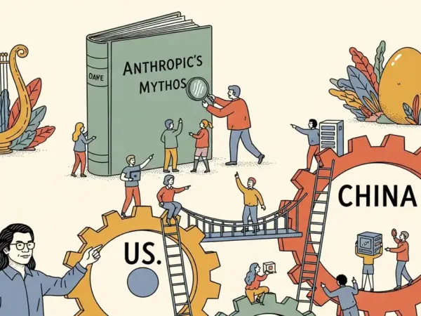 Editorial illustration for: Nvidia CEO Jensen Huang Urges US-China AI Safety Talks, Citing Anthropic's Mythos Advance
