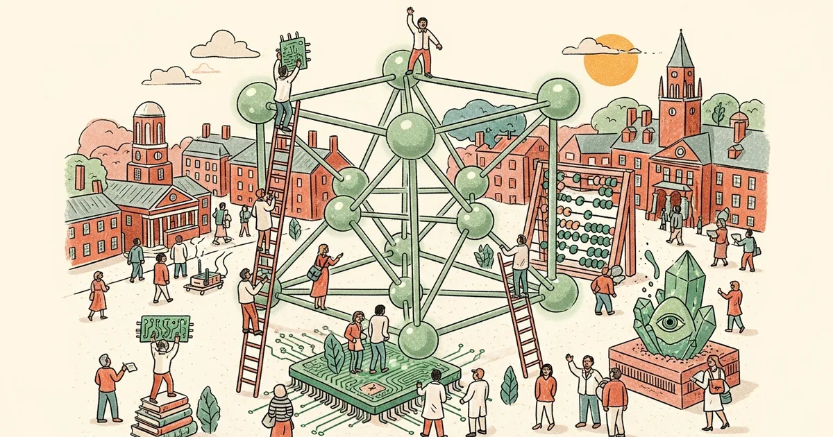 Editorial illustration for: NVIDIA Ising: First Open-Source Quantum AI — Harvard Already Uses It